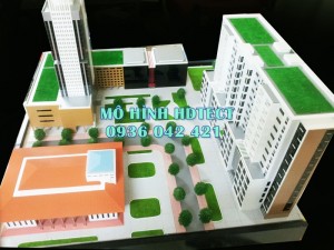 Mô hình đài truyền hình Vn,đại sứ quán Campuchia,chung cư Nam Thăng Long trưng bày tại Hội chợ hữu nghị Việt.Cam.Lào_Tổng cty 36